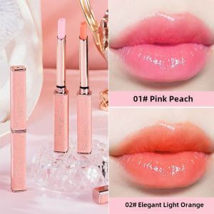 Adad Lightweight Temperature Changing Lipstick Womens Moisturizing Long-lasting Non-stick Cup Waterproof Pink Orange Small Diameter Color-changing Lipstick