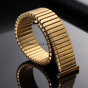 Stainless Steel Elastic Watch Strap Adjustable Wristband Men Women Universal 12mm 14mm 16mm 18mm 20mm Replacement Metal Bracelet