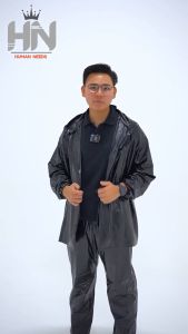 Jas Hujan GMA Karet Like Axio Rubber Setelan Baju Celana/Mantel Mantol Ujan Raincoat Waterproof