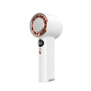 WIWU พัดลมแบบมือถือพัดลมมือถือ1-100ปรับได้พัดลมส่วนบุคคลเทอร์โบชาร์จได้พร้อมจอแสดงผลดิจิตอลสำหรับการเดินทาง/ตั้งแคมป์/กลางแจ้ง/บ้าน/สำนักงาน