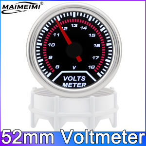 RYSJM | 52mm 12V Car Oil Pressure Gauge 0-100PSI + Sensor Oil Press Gauges White LED Meter EXT Tachometer RPM Water Temp Oil Temp Meter