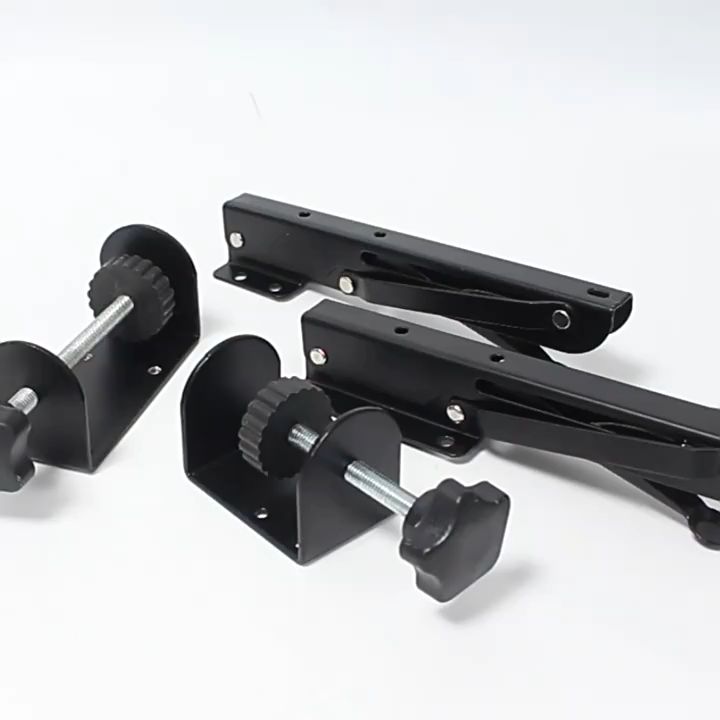 Kẹp bàn, kẹp tấm gỗ, kết hợp bản lề gập giúp mở rộng bàn làm việc của ...