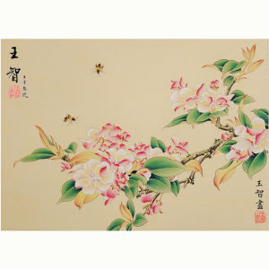 Pure Hand-Drawn Tea Flower Sketches for Chinese Painting Beginners Any Three Pieces Calligraphy And Drawing Learning Set