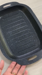 MD-C1338 Wajan Panggangan Panjang Portabel Grill Pan Korea Datar BBQ Anti Lengket Tahan Panas