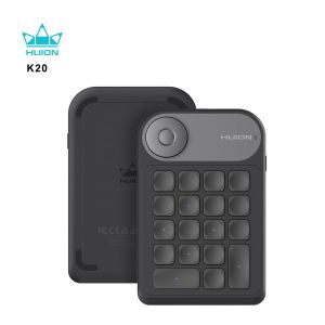 Huion | Huion K20 Keydial Mini Keyboard – 18 Keys + Dial Controller for Drawing Tablets PCs & Phones (Upgraded Version)