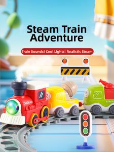 QIMINGXING | Electric Steam Magnetic Educational Toy Train