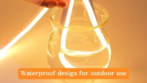 MALLOWS 100M Waterproof LED Neon Light Strip Flexible Rope Tube Warm White IP67 220V Indoor/Outdoor Decorative Lighting for Christmas Rooms and Outdoor Environments