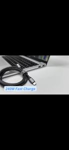 240W USB C to USB C Cable PD Fast Charging 5A E-Marker Chip Nylon Braided Type C Charger Cord for iPhone 17 Xiaomi Laptop