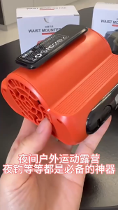 SG【ReadyStock】Durable Waist Clip Fan Provides -23℃ Air 130° Sweeping Wind 100 Adjustable Options 36H Lasting Silent Use Light Structure Super Powerful Flow Waist Clip Fan Secure Grip Waterproof Build 10W 5000mAh Universal Fan