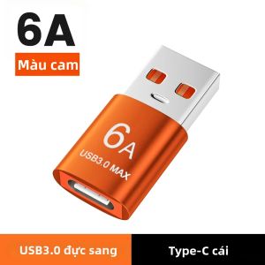 Bộ Chuyển Đổi NNBILI 6A OTG USB 3.0 Type C Bộ Chuyển Đổi Sạc Nhanh Từ Nam Sang Nữ Cho Máy Tính Xách Tay MacBook - Cáp USB A Sang Type-C