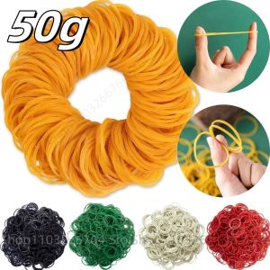 50g Colorful Yellow Elastic Rubber Bands School Office Home Industrial Ring Stretchable Paper Package Holder Rubber Band