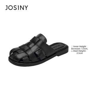 Josiny | Flat Toe-cover Half-slipper Sandals
