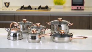 Kaisa Villa 12pcs Cookware Set High Quality Cookware
