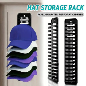 Vacaka Wall Mounted Baseball Cap/Hat Storage Organizer Display Stand Multifunctional Storage Shelf