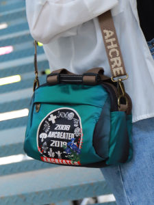 YIMOYICAI | Multifunctional Contrast Print Oxford Cloth Commuter Handbag & Crossbody Bag