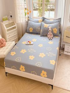 40cm Elevated Pure Cotton Thickened Extended Width Bed Canopy 2025 New Style Pink Cotton Duvet Cover Full Size Bedding