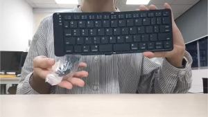 JOMAA | Foldable Bluetooth Keyboard Portable Wireless KeyboardRechargeable Full Size Ultra Slim Folding Keyboard Compatible IOS Android