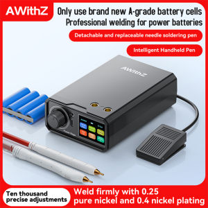 AWithZ UK3 Pedal Spot Welder DIY Nickel Sheet Spot Welding Machine Type-C Charging 18650 Lithium Battery Portable Spot Welder