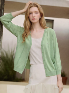 Light Breathable Lace Crochet Sunscreen Loose Thin Blouse