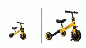 รถแปลงร่าง 4in1 ขาไถ + จักรยานขาไถ/จักรยานทรงตัว + จักรยานสามล้อปั่น/สองล้อปั่น