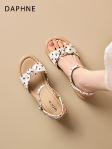 Daphne | Dot Pattern Platform Heels Women Sandals