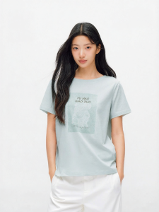 Semir | Joint Artistic Series Womens Short Sleeve T-Shirt with Print Knot