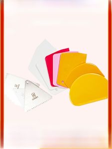 Three-Able Hard Plastic Scraper Cake Cream Smoother Baking Tool Mooncake Cutter Kitchen Gadget Baking Accessories