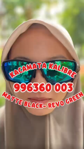 Kacamata Kalibre 112 Matte Black-Revo Green 996360003 Fashion/Outdoor Eyewear Sunglasses Polarized Kalibre 996360