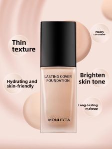 MONLEYTA | Long-Lasting Lightweight Foundation Liquid Oil-Control BB Cream Womens Official Flagship Store Authentic Sample Makeup