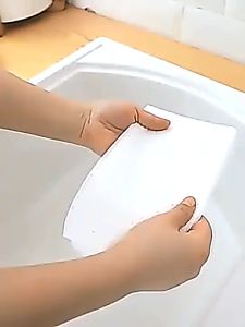 100 Lembar Kain Lap Tissue Gulung Microfiber Tisu Pembersih Dapur 25 x 25 cm