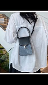 ขั้นสูงมือถือกระเป๋าใบเล็กผู้หญิงฤดูใบไม้ผลิ/ฤดูร้อนอเนกประสงค์กระเป๋าโทรศัพท์กระเป๋าสี่เหลี่ยมเล็กแฟชั่นย้อนยุค ค โรสบอดี กระเป๋า