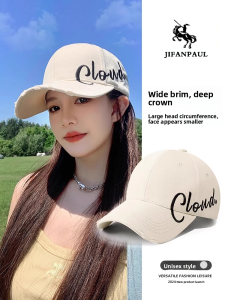 JIFANPAUL | Wide Brim Adjustable Embroidered Fashionable Hard Top Cap