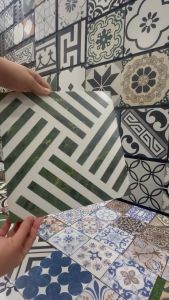 Gạch bông men 30x30 tông màu sang trọng trang trí ốp tường bể bơi bể sục ốp nhà vệ sinh phòng tắm ban công sân vườn tiểu cảnh độ bền màu cao chống thấm nước dễ dàng thi công màu sắc tươi sáng