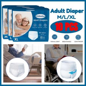 10pcs M/L/XL Disposable Adult Diapers: Elderly Disposable Diapers Pregnant Women Diapers
