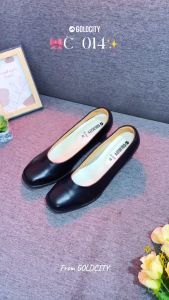 รองเท้าคัชชู แบบสวม หัวมน หนังPVC SIZE 36-44 ส่งตรงจากโรงงานแท้100% GOLDCITY รุ่น C014