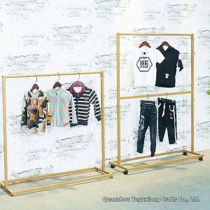 ZHENTAIYUAN | Iron Craft Double Layer Garment Rack Combination