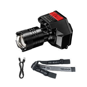 Ultra Powerful Rechargeable Headlamp 18650 Zoom Headlight Flashlights Front Led Head Lantern for Outdoor Camping Fishing Hunting