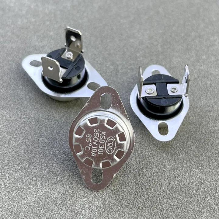 マイクロスイッチ 1 個ノーマルクローズ 10A 250V 温度スイッチスクリューキャップ KSD301 M4 40/45/50/5 小型タクトスイッチ  キャップ（赤）付き12mm x 12mm x 7.4mm 4個セット | Pay ID 10個入り M4 95C ノーマルクローズ 10A 250V 温度スイッチ スクリューキャップ KSD301