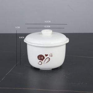 Stewing Ceramic Pot Soup & Egg Steamer Bowl