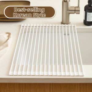Food-Grade Silicone Dish Draining Rack