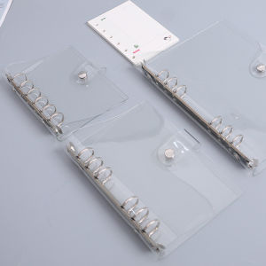 【Free Shipping】A5/A6/A7 Six-hole Binder Loose-leaf Book Transparent Cover PVC Hand Book Notebook Shell