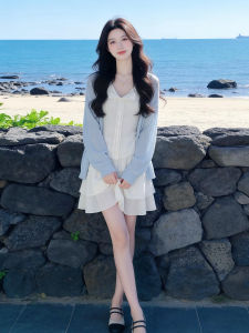 Ge·an·fei | White Strap New Season Short Dress Set