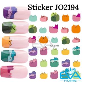 Miếng Dán Móng Tay 3D Nail Sticker Tráng Trí Móng Hoạ Tiết Hoạt Hình Ditto Pokemon JO2194