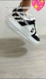 50an STORE - TERBARU!!! HILLARY Sneakers Fashion Sepatu Putih Wanita Cewek Kasual