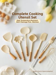 SHUEHO | Silicone Non-Stick Cookware Set Pot Shovel Spoon