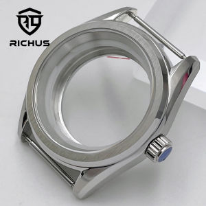 RICHUS 38mm Silver Black Rose gold Sterile Watch Case Sapphire Glass Fit NH35 NH36 NH34 NH38 NH70 NH72 ETA2824 PT5000 Movement