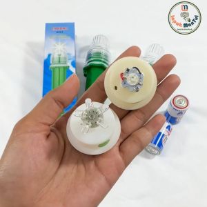 LM-0201 (Isi 100 pcs)JIAHONG Lampu Torpedo Bohlam Topaz Cahaya Hijau Tidak Berkedip Bersinyal 1 Warna Cahaya Lampu Nelayan