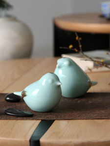 Đồ Trang Trí Bằng Gốm Sứ Hiện Đại Đơn Giản Của Jingdezhen Trống Trang Trí Gian Phòng Khách Cặp Đôi Quà Tặng Ngày Lễ Tình Nhân Trang Trí Bàn