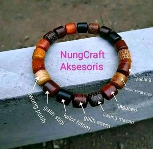 GELANG KOMBINASI 8 JENIS KAYU NUSANTARA LANGKA