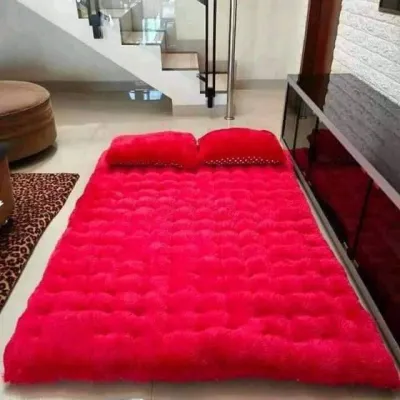 KASUR BULU RASFUR EMPUK DAN LEMBUT UKURAN JUMBO 125 X 170 CM | KASUR LANTAI | KASUR CEMOL | KARPET BULU | KASUR LIPAT